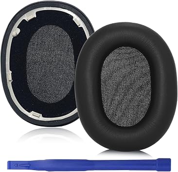 Aiivioll for Sony WH-1000XM6 Replacement Ear Pads, Ear Cushions Compatible with WH-1000XM6 Headphones, Made of Soft Protein Leather with Memory Foam, Sound Isolation Black