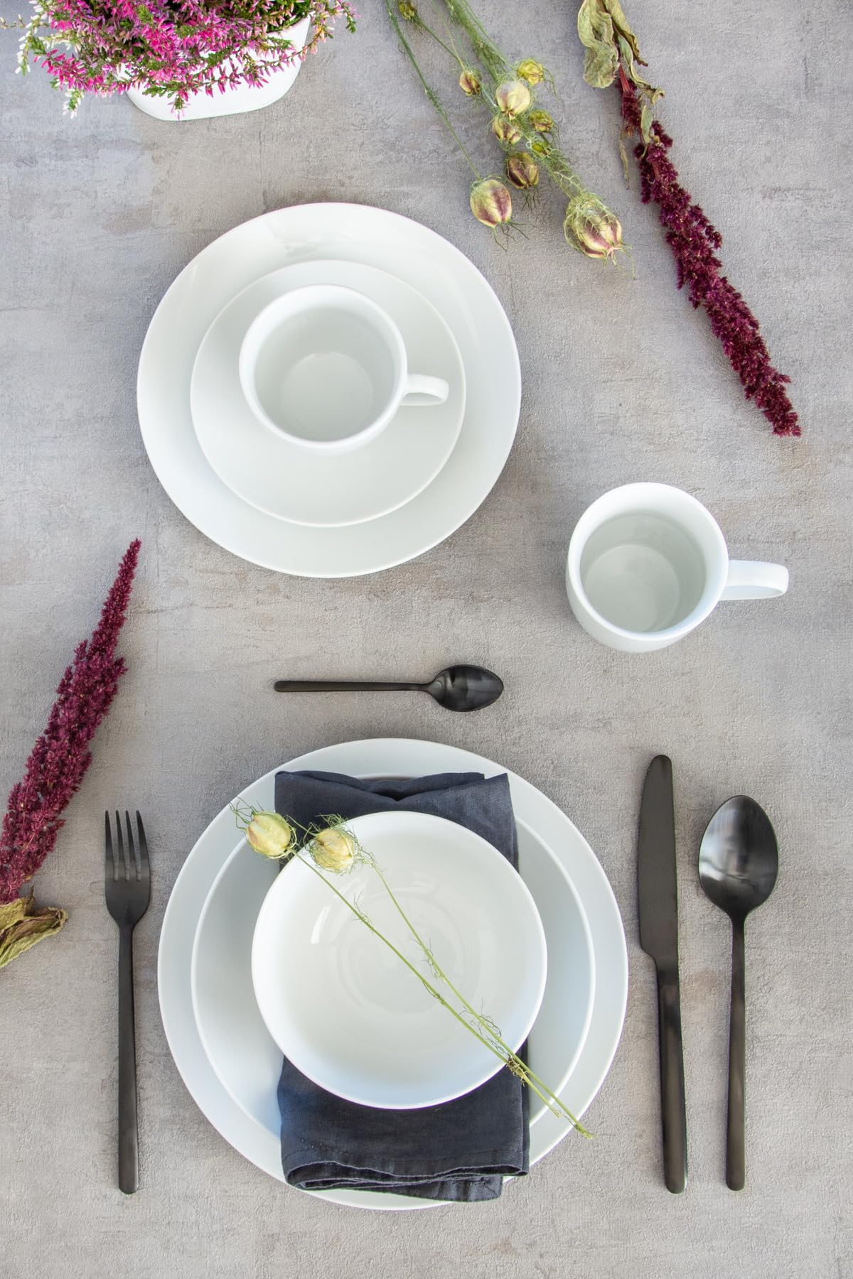 Mäser Alesia Kombiservice Weiß Domestic ® By Mäser, Serie Scalino,  Kombiservice 30-teilig Mit Je 6 Tassen, Untertassen Service \u0026 Geschirrsets, image size:1200x1800