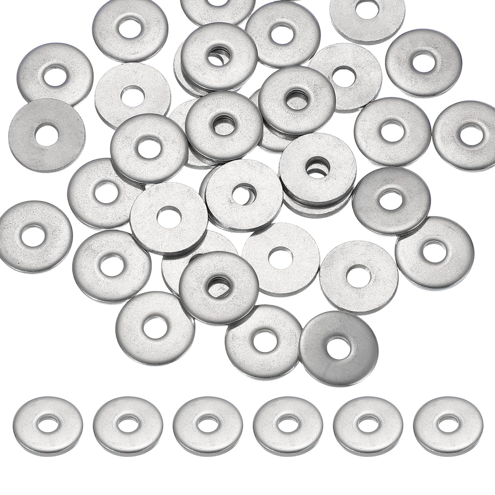 PATIKIL M4 x 16mm Metal Screw Washers Set, 36Pcs 304 Stainless Steel Flat Washers for Screws Bolts Factories Home Outdoor Projects