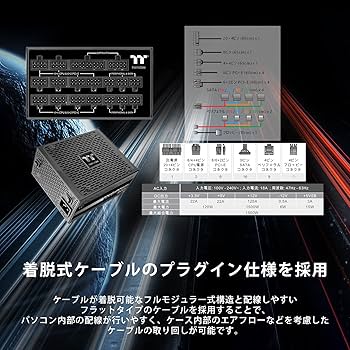 Thermaltake PC電源ユニット 1500W 電源ユニット ThermaltakeThermaltake Toughpower 1500W - (Regional Only