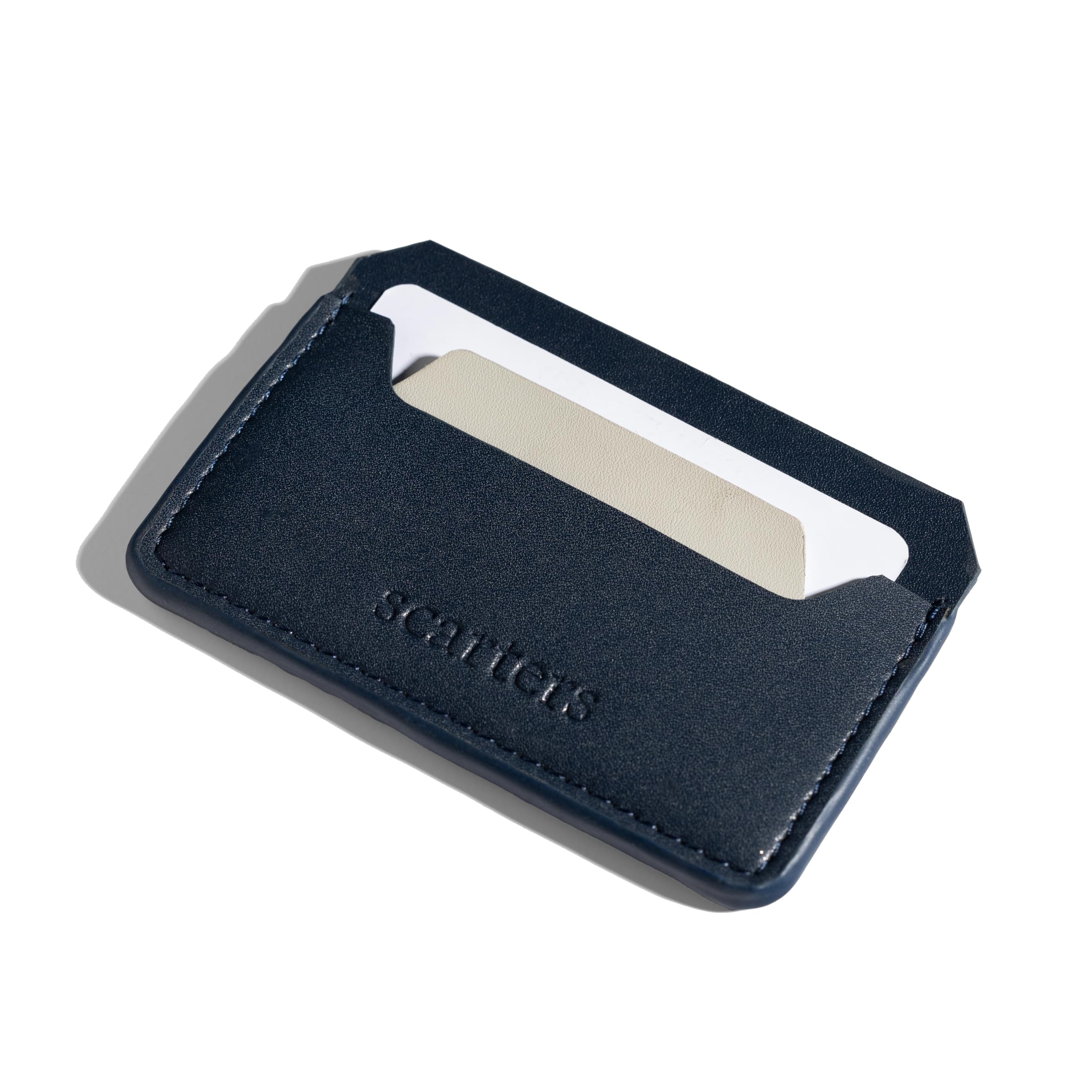 scartersAbundance Card Wallet | RFID Protected | Mindful Microfibre | 5 Card Slots | 15 Month Warranty, Deep Blue, Minimalist