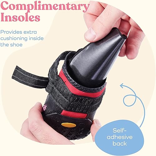 Miniatura 5 de Zapatos impermeables para perros, zapatos de diseño elegante para perros, botas para perros con parte inferior de goma antideslizante que protege