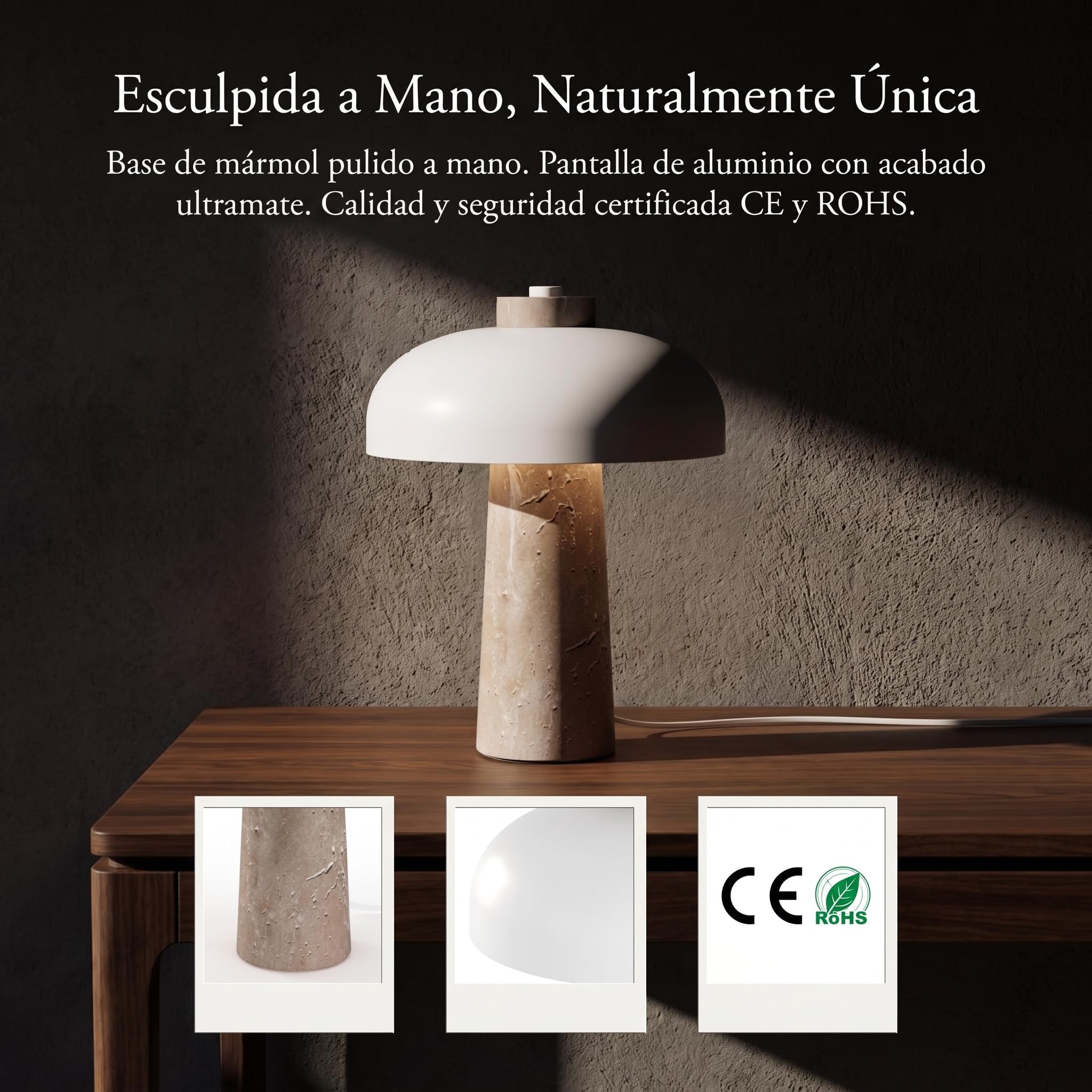BARCELONA LED Lampada Da Tavolo Design Base In Marmo 2xG9 Bianca