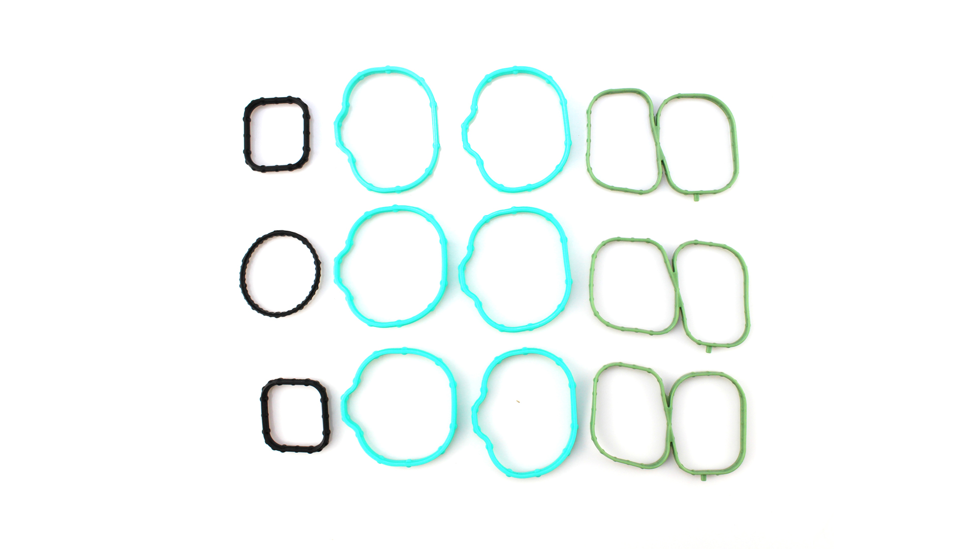 Image of Intake Manifold Gasket Set FIT for 2007-2012 Ford Edge Flex Fusion Taurus Taurus X, 2007-2015 Mazda 6 CX-9, 2007-2012 Lincoln MKS MKT MKX MKZ, 2008-2009 Mercury Sable, MS97118