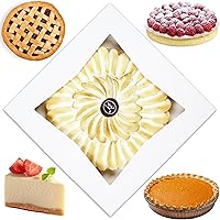 Vista 7 de Cajas de panadería con ventana, 9 x 9 x 2.5 pulgadas