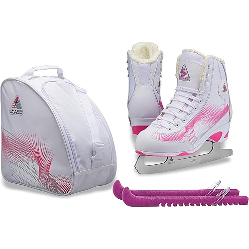 SKATE GURU Jackson Ultima Figure Ice Skates Softec for Women and Girls