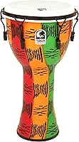 Vista 15 de Toca Freestyle II Mecánicamente Tuned Djembe - Puesta de sol africana