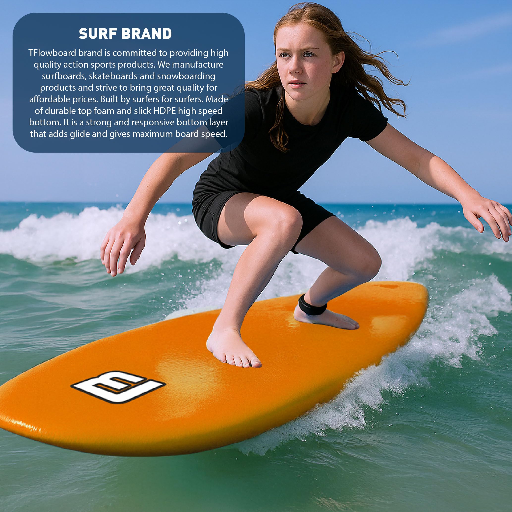 FUNBOARD - Tabla de surf de espuma para principiantes