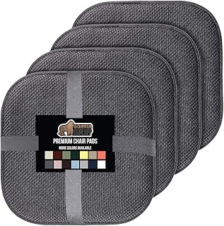 Sponsored Ad - Gorilla Grip Memory Foam Chair Cushions, Slip Resistant, Thick and Comfortable Seat Cushion Pads, Premium L...