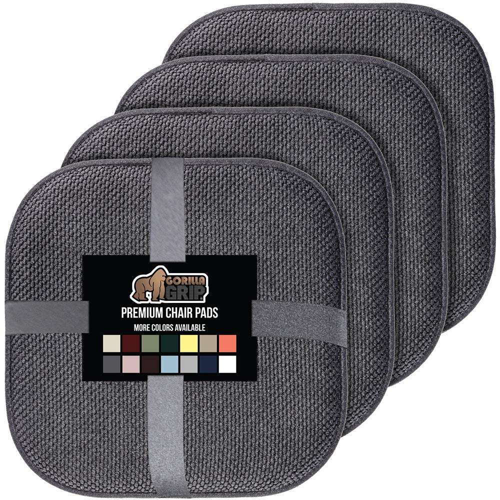 Buy Gorilla Grip Memory Foam Chair Cushions, Slip Resistant, Thick and Comfortable Seat Cushion