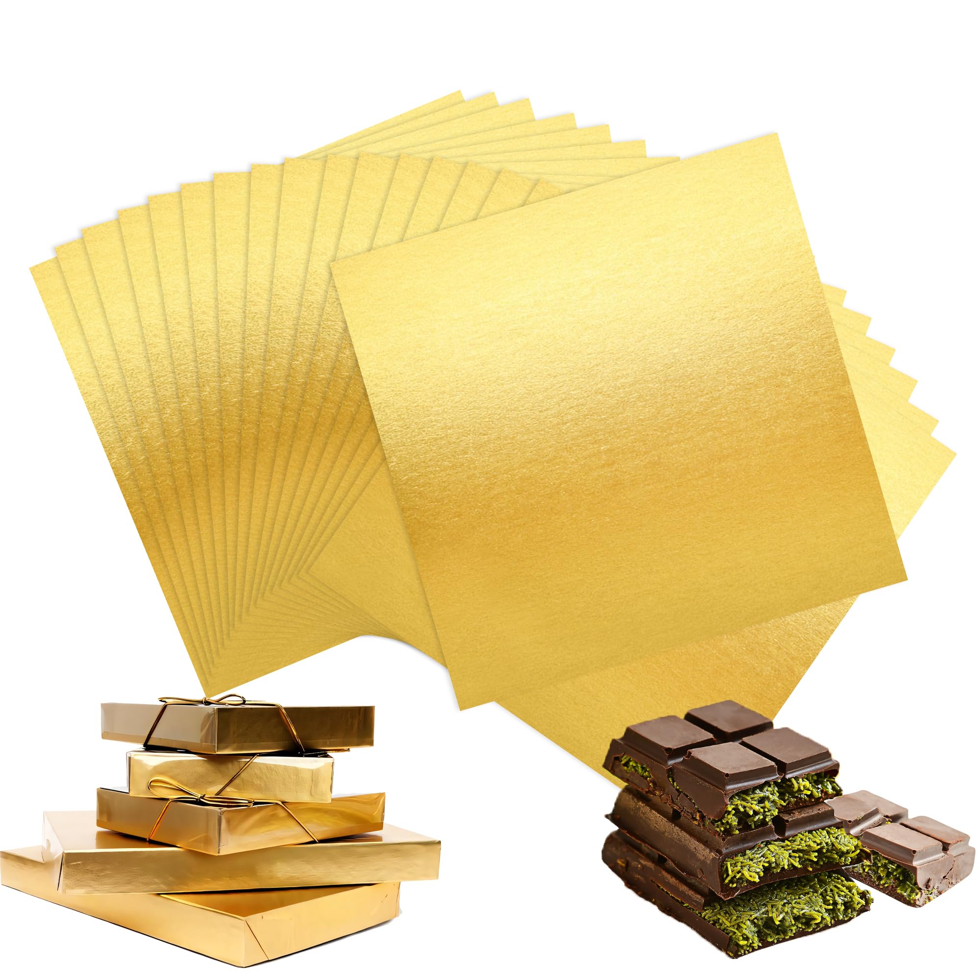 Papier aluminium doré pour emballage de chocolat de luxe - Chine Feuille d' aluminium, film d'aluminium