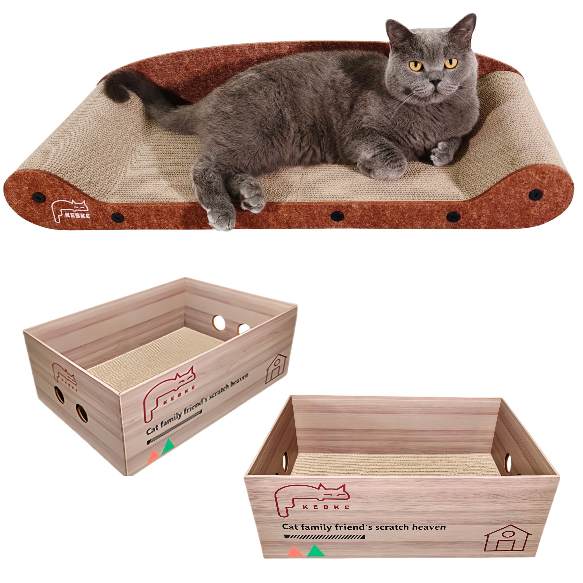Protector de sofá Extragrande de 76 cm con Almohadilla para rascar de 44,5 cm, Protector de Muebles Duradero para Gatos de Interior