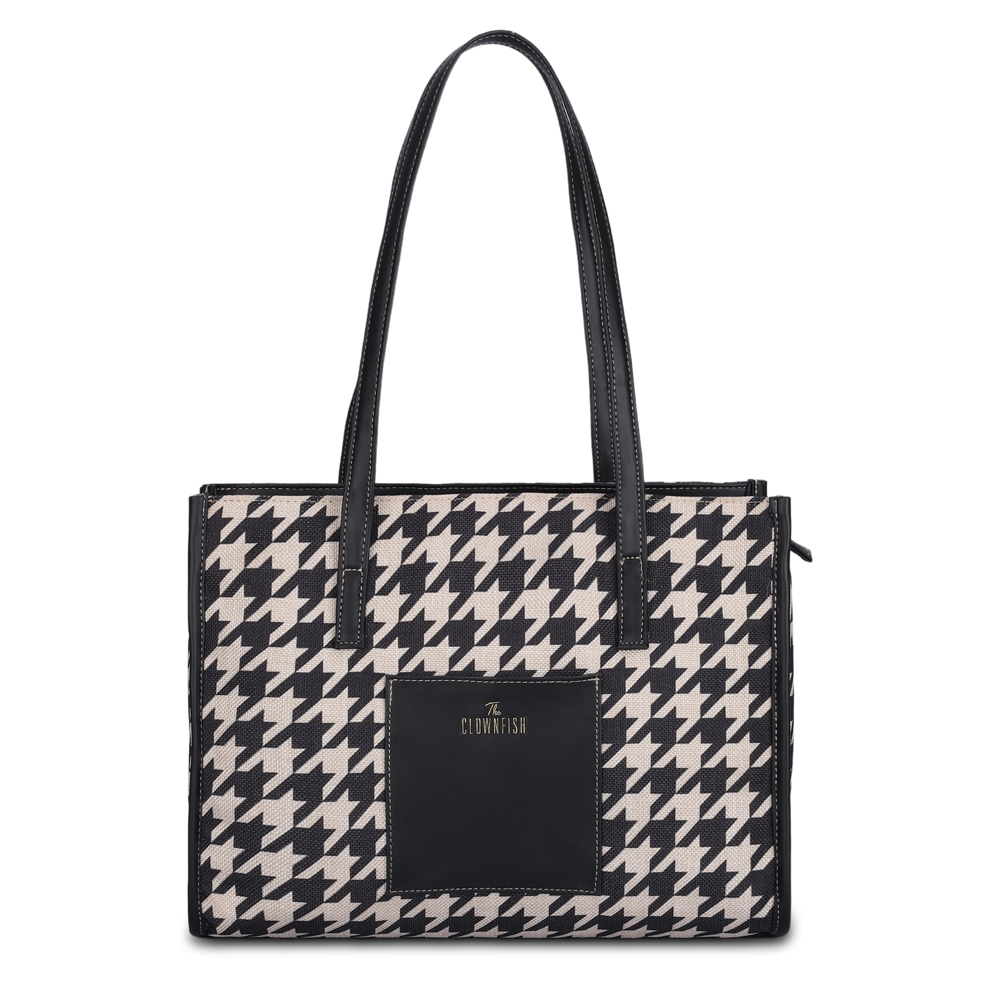 See full amazon price history chart for THE CLOWNFISH Ivan Series Multipurpose Handbag For Women Box Bag Tote Printed Handicraft Fabric & Faux Leather Office Bag with Front Pocket Shoulder Bag for Ladies College Girls (Black-Wave Design) THE CLOWNFISH Ivan Series Multipurpose Handbag For Women Box Bag Tote Printed Handicraft Fabric & Faux Leather Office Bag with Front Pocket Shoulder Bag for Ladies College Girls (Black-Wave Design) (B0CDS9RPFJ) Amazon Price History, Amazon Price Tracker