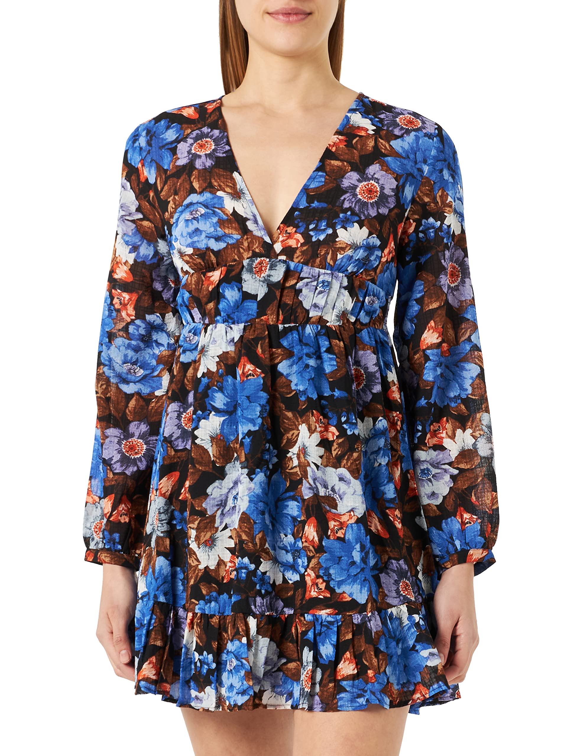 ONLY Onljeanett Life Abito Donna Con Scollo A V - Vestito Lungo In Poliestere Riciclato, Morbido E Sostenibile, Casual Chic