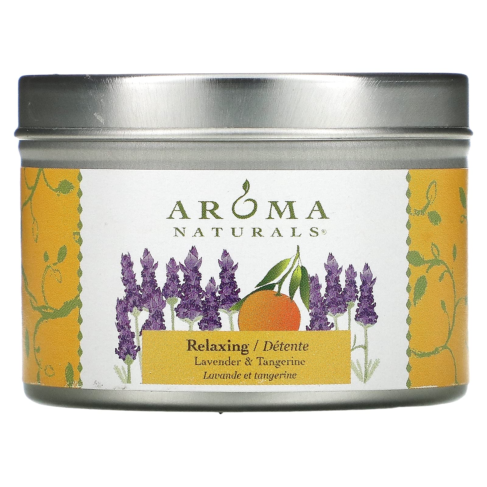 Amazon.com : Aroma Naturals Travel Tins Candle Relaxing Tangerine