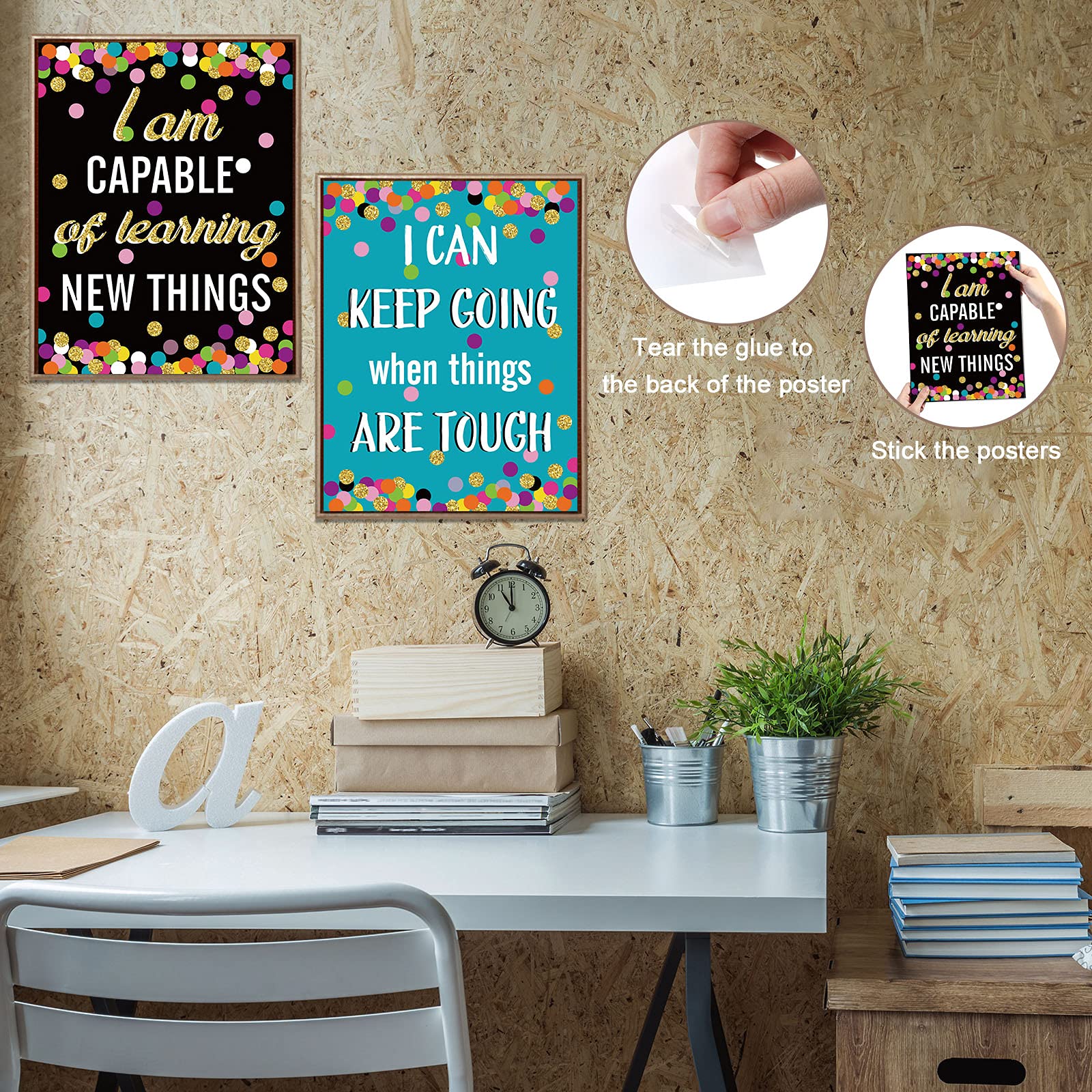 Growth Mindset Posters Set Bulletin Board Display Decorations Positive