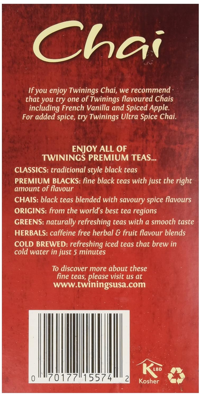 Twinings Tea Chai Tea, 20 ct : Grocery & Gourmet Food