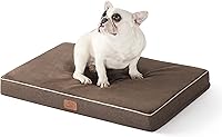 Vista 9 de Bedsure Cama para perros de espuma viscoelástica para perros pequeños, camas ortopédicas para mascotas para jaula con funda extraíble lavable y Gris
