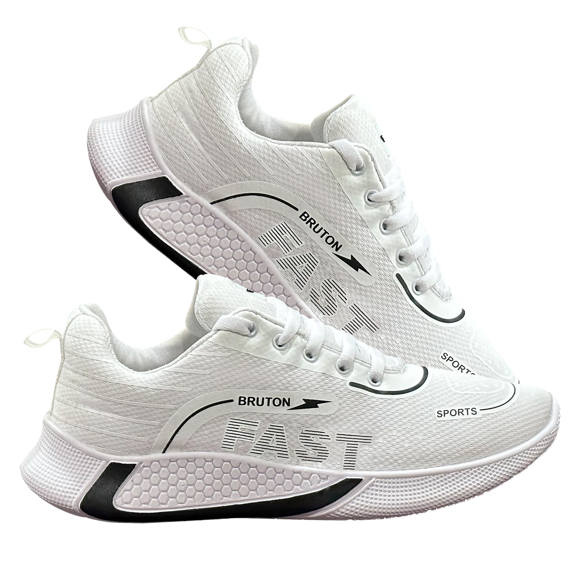 BRUTON Mens Sneaker|Walking Casual Shoes|Sports Running Shoes For Men White, 9 UK (B0C9X2JYND) Amazon Price History, Amazon Price Tracker
