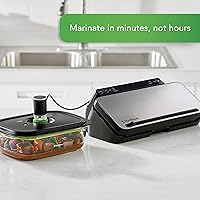 Vista 4 de FoodSaver Preserve & Marinate Vacuum Containers, 10 Cup, BPA-Free, Dishwasher Safe, Clear