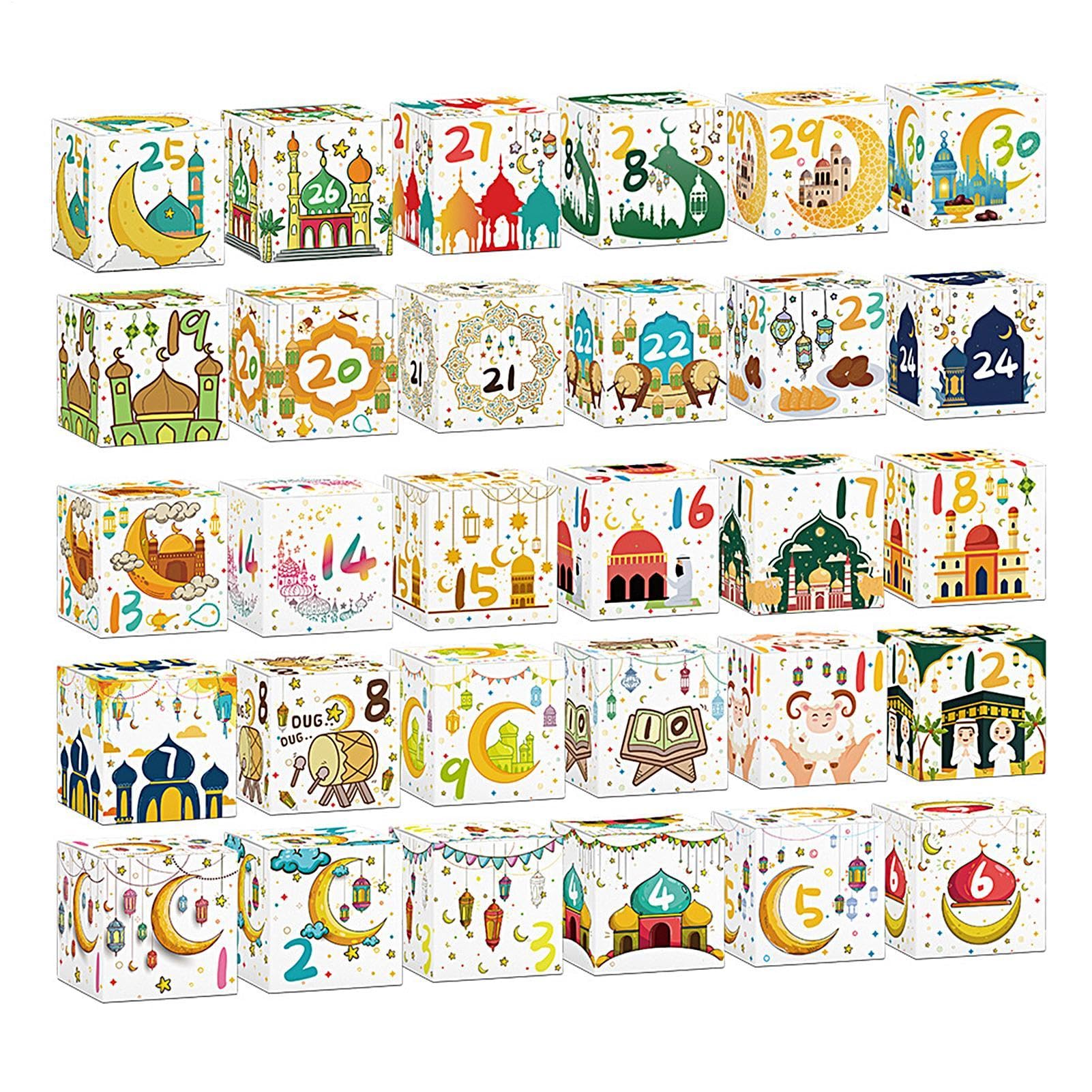 Amazon.co.jp: Eidカウントダウンカレンダーボックス、30日