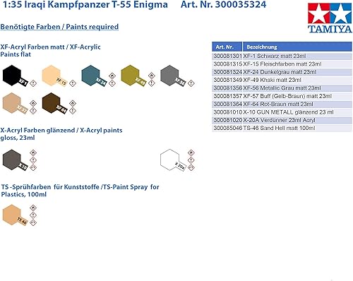 Miniatura 4 de Tamiya Modelos Iraqi T-55 'Enigma' Modelo Kit