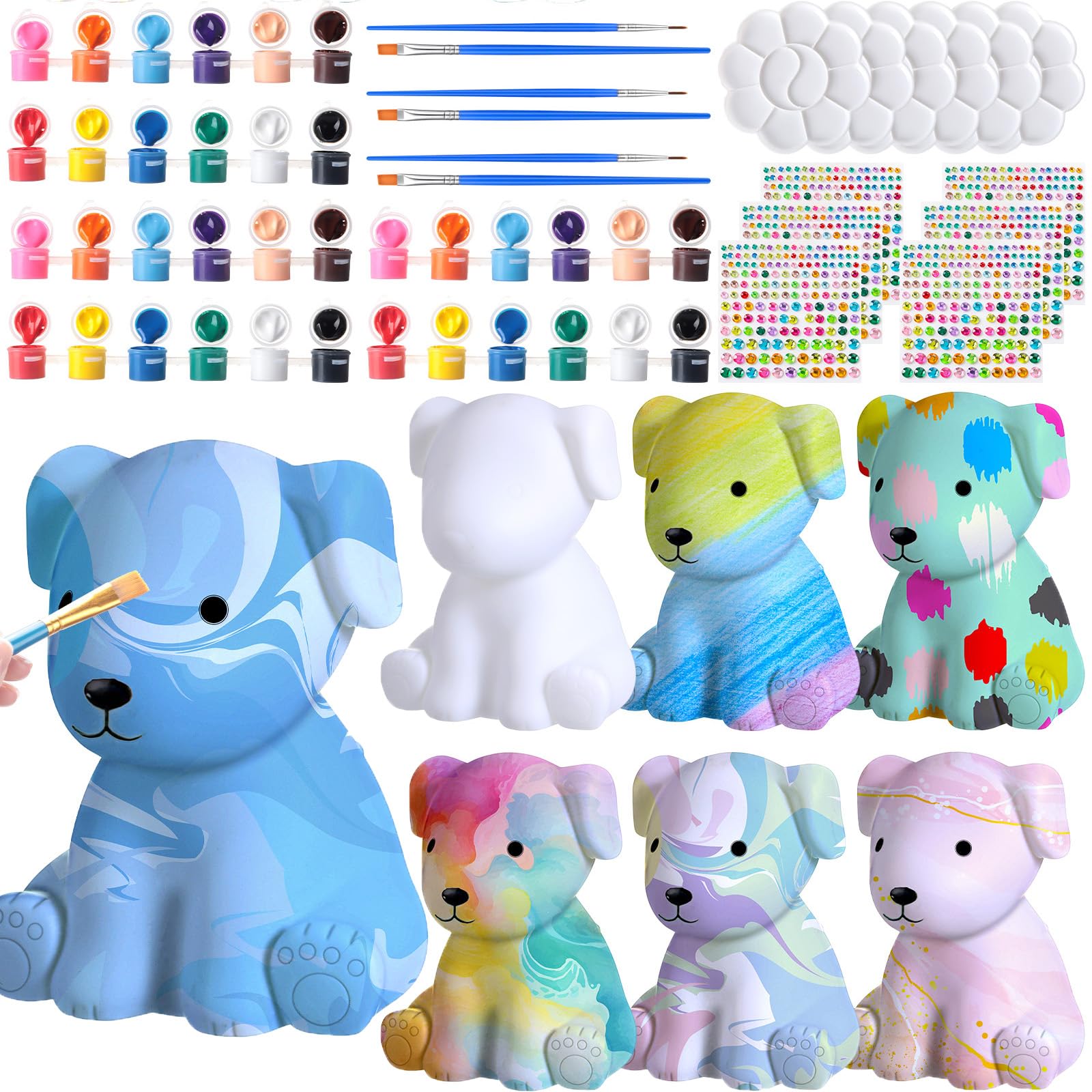 42 Pcs Paint Your Own Dog Lamp Art Kit Desertcart INDIA