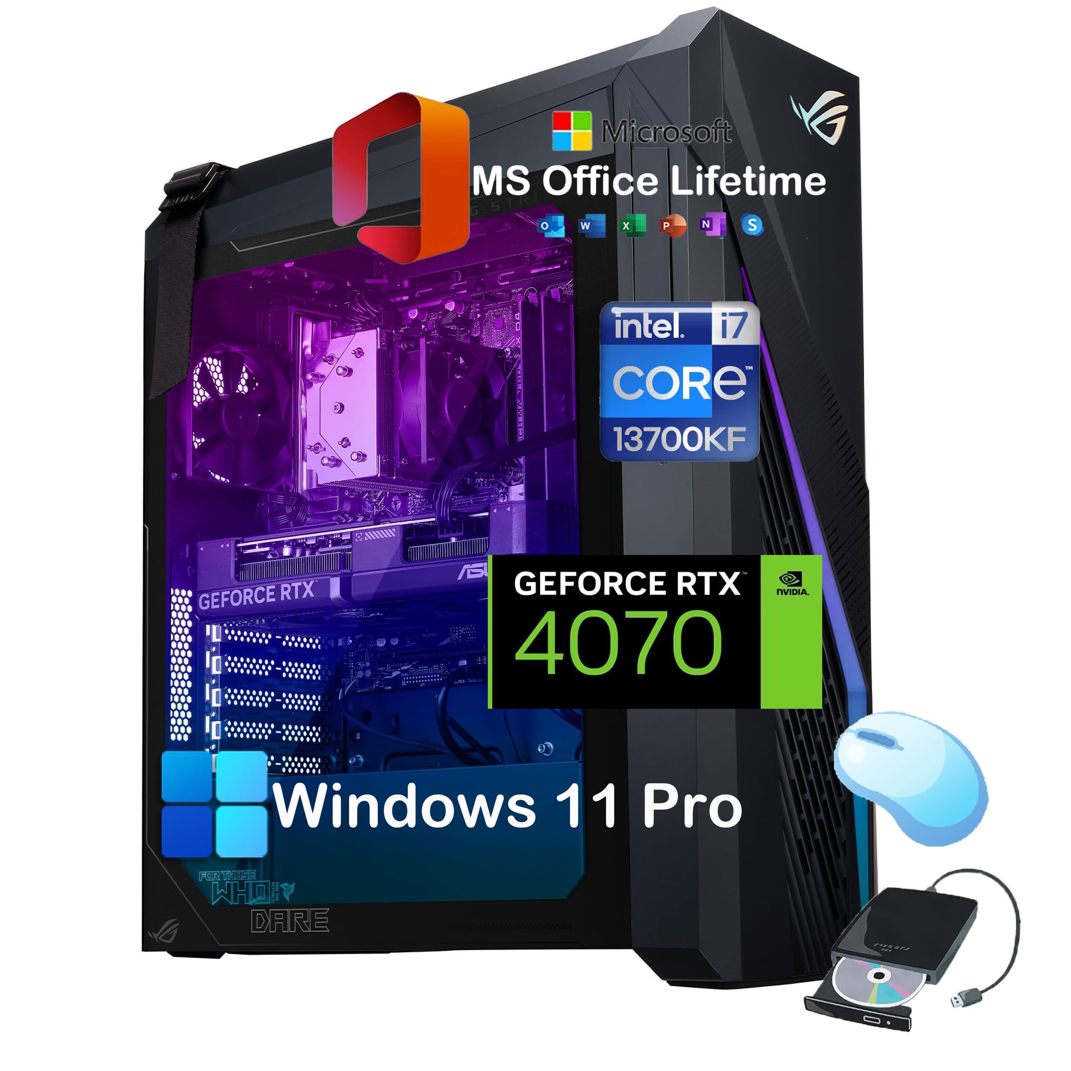 Amazon.com: ASUS ROG G16CH Gaming Desktop Tower, NVIDIA GeForce