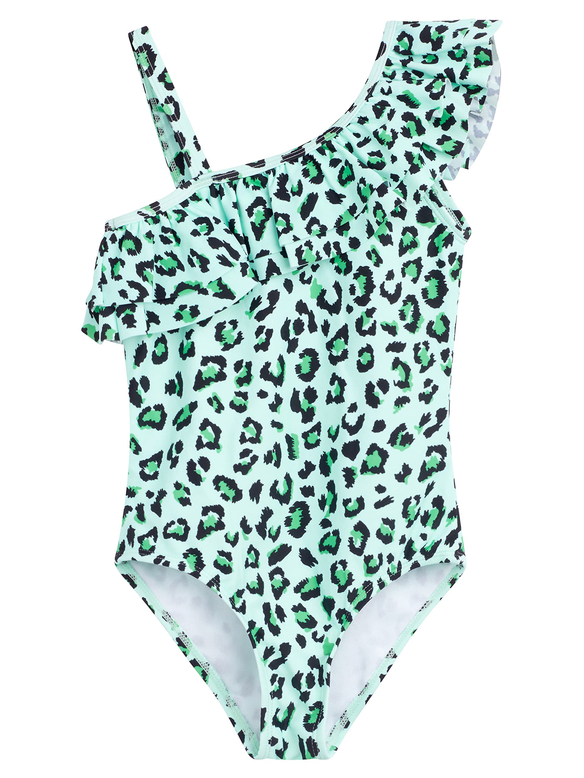 Kanu Surf Girls Morgan Floral Ruffle 1-Shoulder 1-Piece Swimsuit