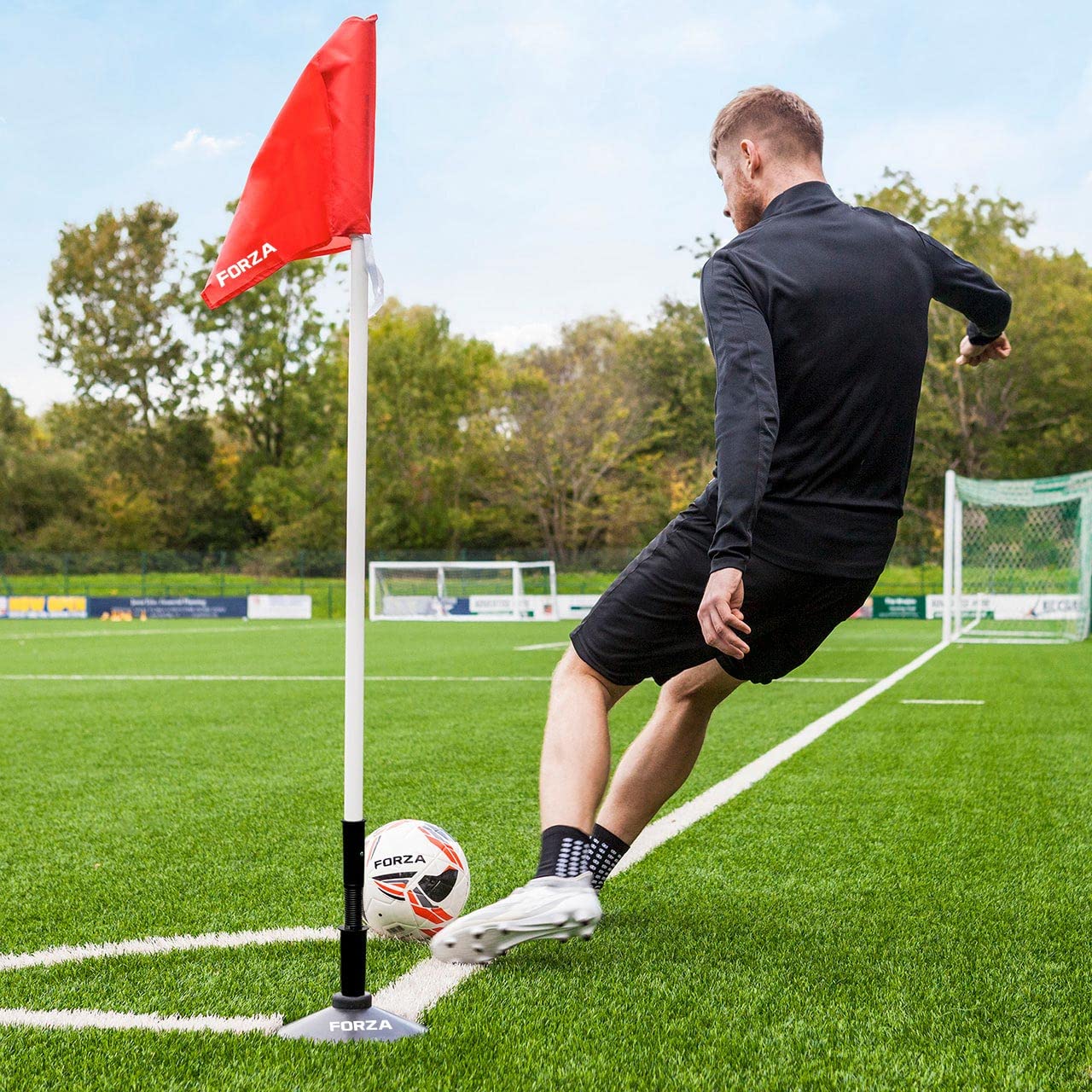 FORZA Pali per Delimitare Il Campo | 1,4m l Pali con s | Attrezzatura Allenamento Calcio | Multi Sports Equipment - Fitness & velocità [Pacco da 4]
