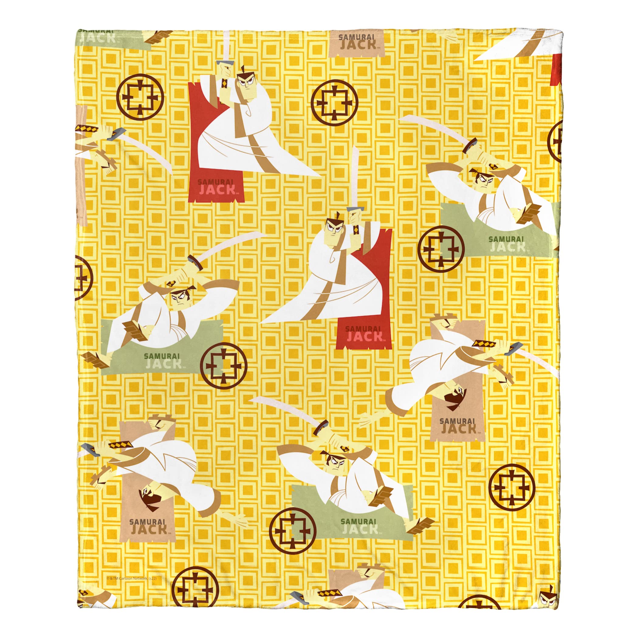 Couverture Samouraï Jack toucher soie, le cadeau parfait pour geek