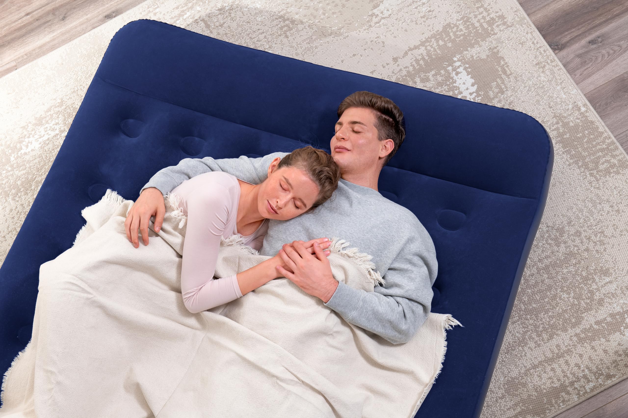 Bestway 67226-6 Materasso matrimoniale con pompa a pedale incorporata da 203x152x28 cm