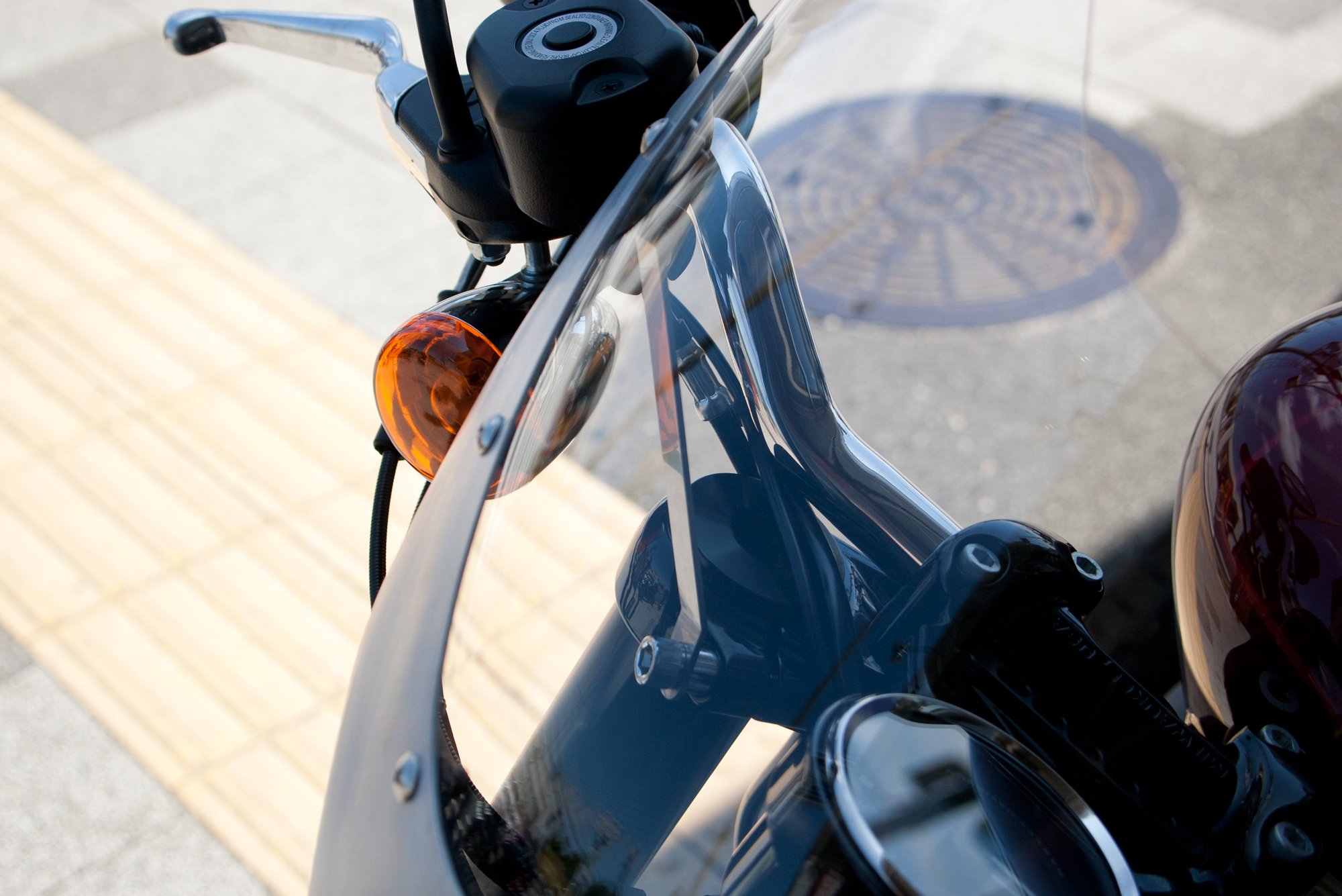 Amazon | XL1200CX Roadster用ビキニカウル クリアスクリーン XL-C2-C