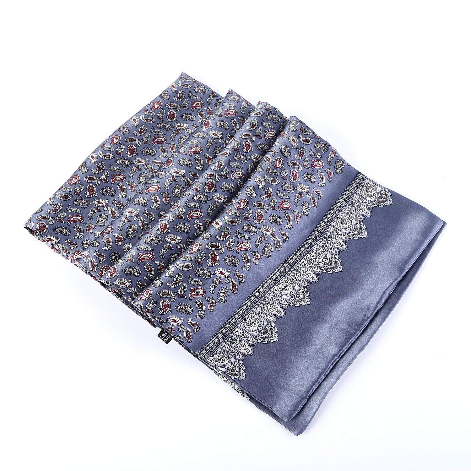 Foulard en Soie Vintage pour Homme, 100% Pure, Motif Classique, Double Couche, imprimé Gentleman
