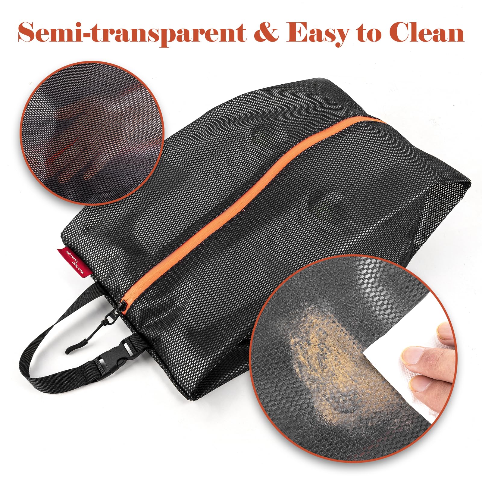 Reise Schuhbeutel, 2er-Set wasserdichte Schuhtasche mit Reißverschluss, Tragbare Schuhorganizer, Faltbare Schuhsack für Koffer, Sport, Männer und Frauen