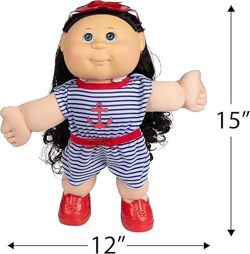 Miniatura 2 de Cabbage Patch - Muñeca clásica para niños con pelo de seda, 16 pulgadas, muñeca de bebé adoptable de estilo náutico vintage original, con licencia