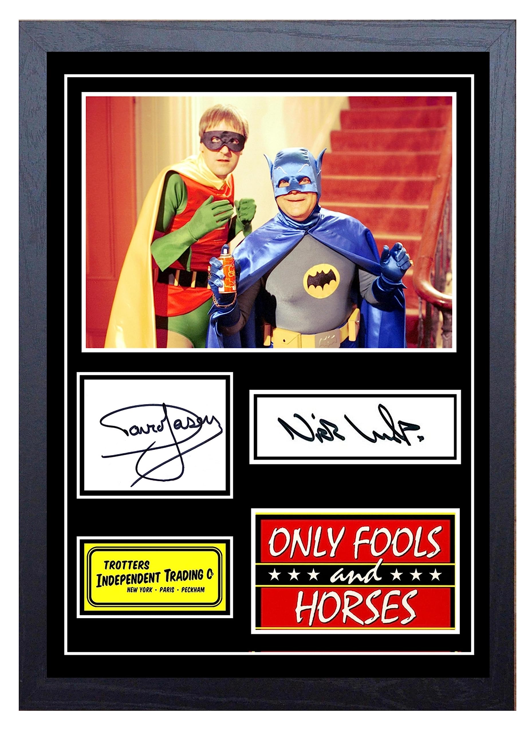 Signed By The Stars Multi Stunning Quality Only Fools & Horses Signed/Autographed Print (A4 Framed 34Cm X 24Cm)
