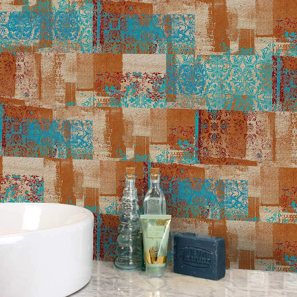 Hiser 27 Pièces Rectangle Adhésive Décorative à Carreaux Pour Salle De Bains Et Cuisine Stickers Carrelage, Motif Briques Imperméables 3D Adhésive Décoration (Crème,20 X 10 Cm