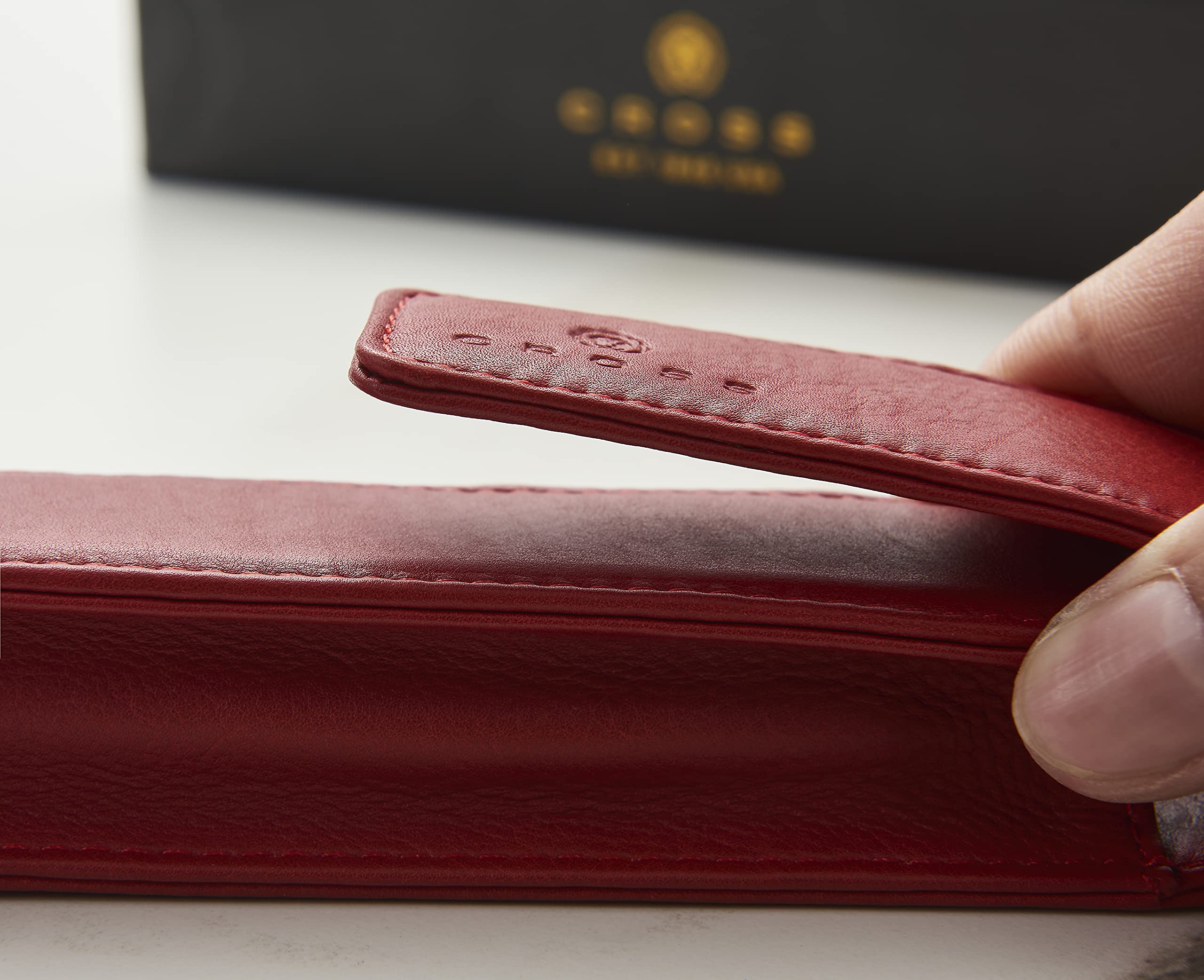 Astuccio singolo in pelle rossa