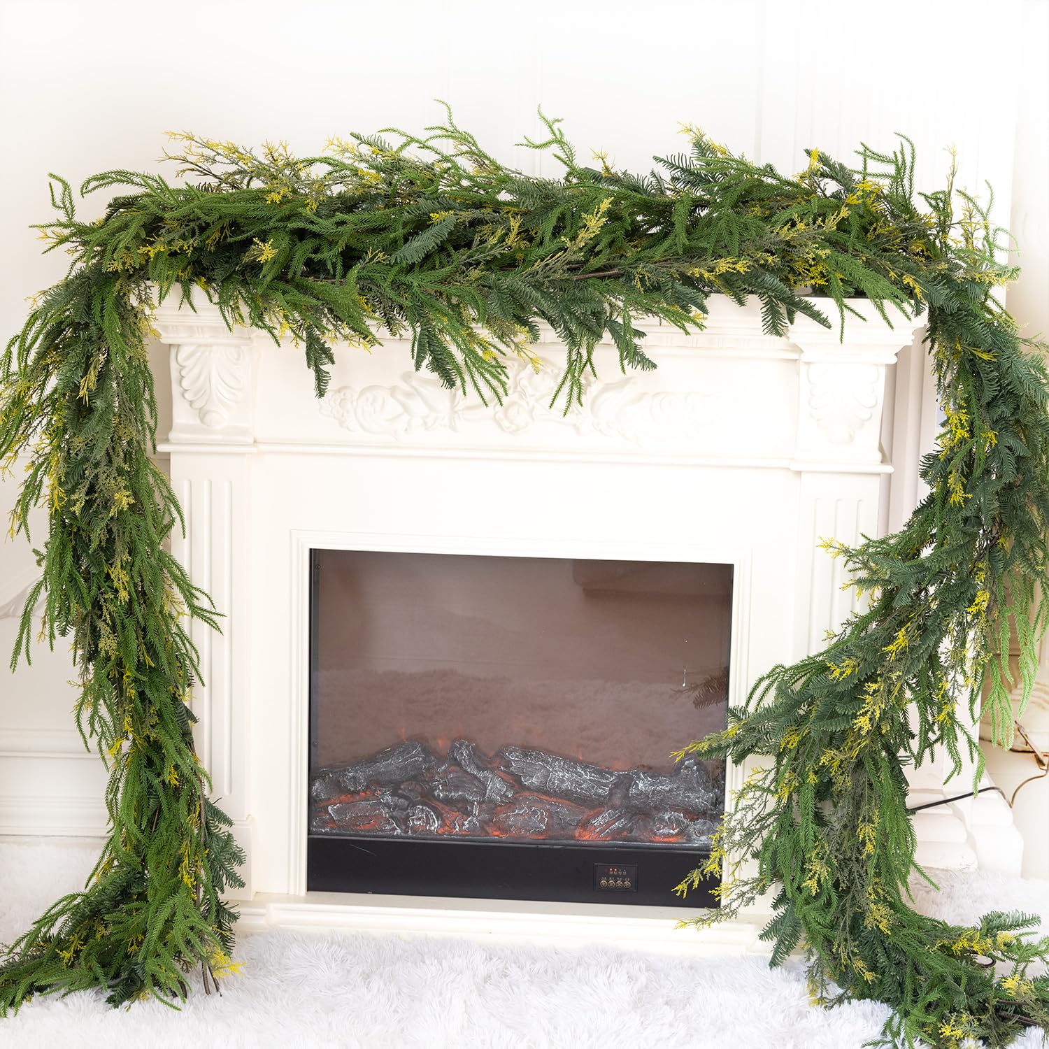 Clycaloor 9ft Handmade Pine Garland