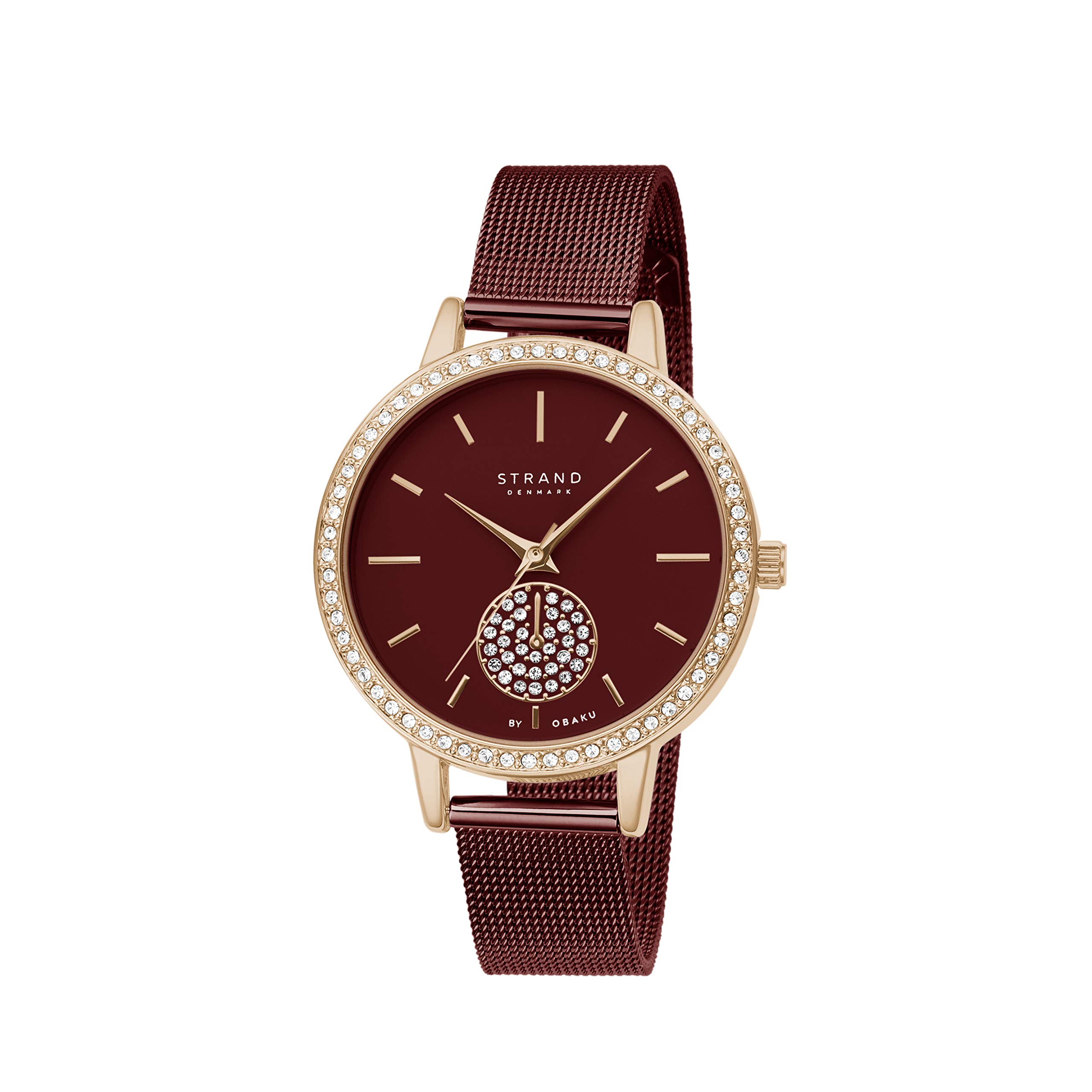 Strand By Obaku Isla Analog Burgundy Dial Womens Watch-S705LXVDMD (B08RDZTT53) Amazon Price History, Amazon Price Tracker