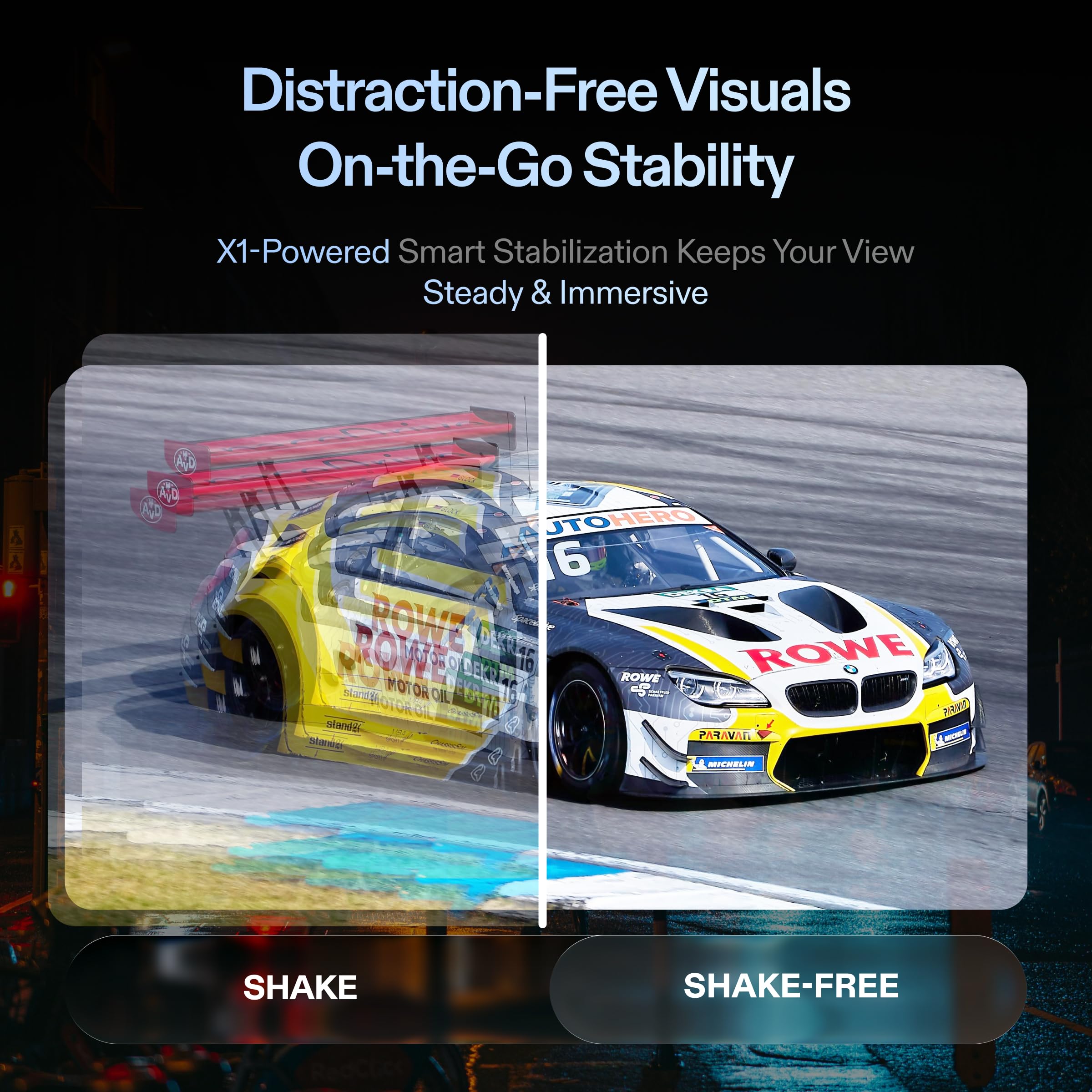 XREAL One Pro AR Glasses with X1 Chip, Native 3 DoF, X-Prism Optics, 57°FOV 171" 120Hz FHD Display, Sound by Bose, XR Glasses for iPhone 16, Steam Deck, ROG, Mac, PC, Android & iOS M (IPD 57-66mm)