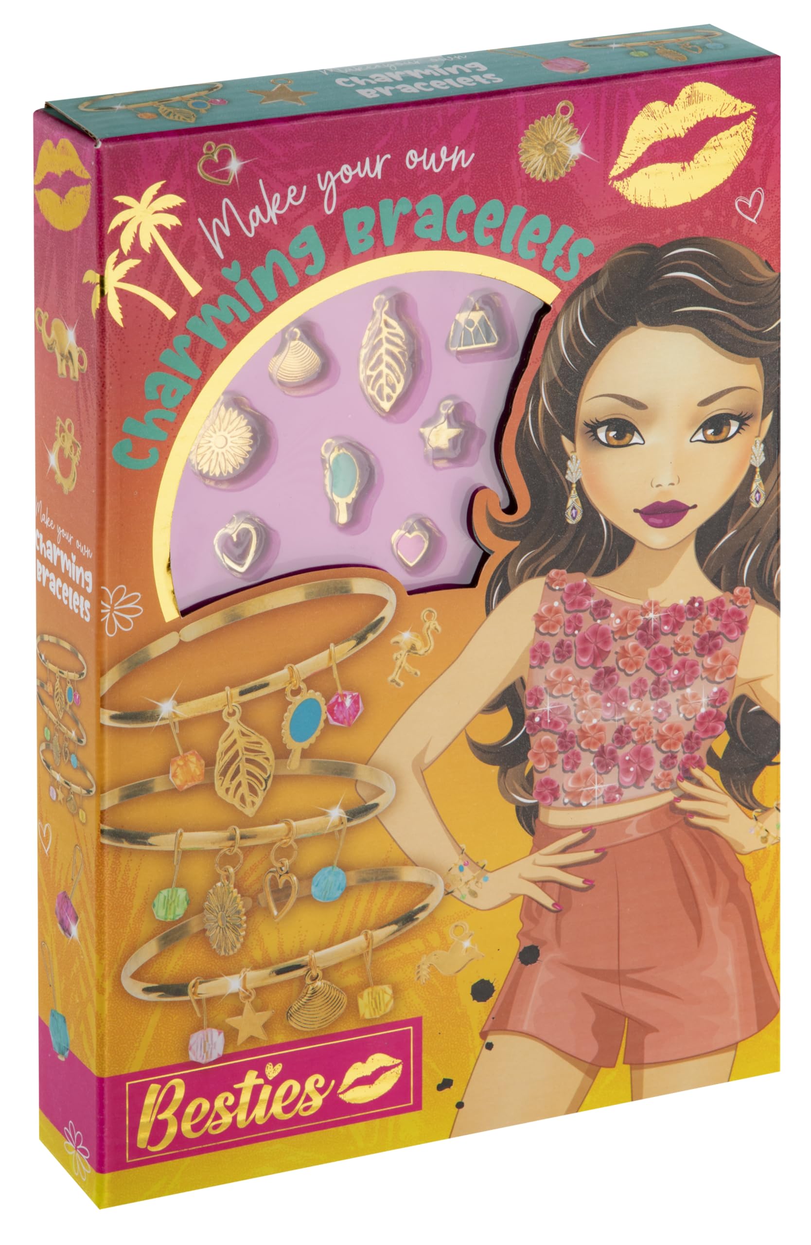 TM ESSENTIALS Besties Charm Bracelet Jewellery Set