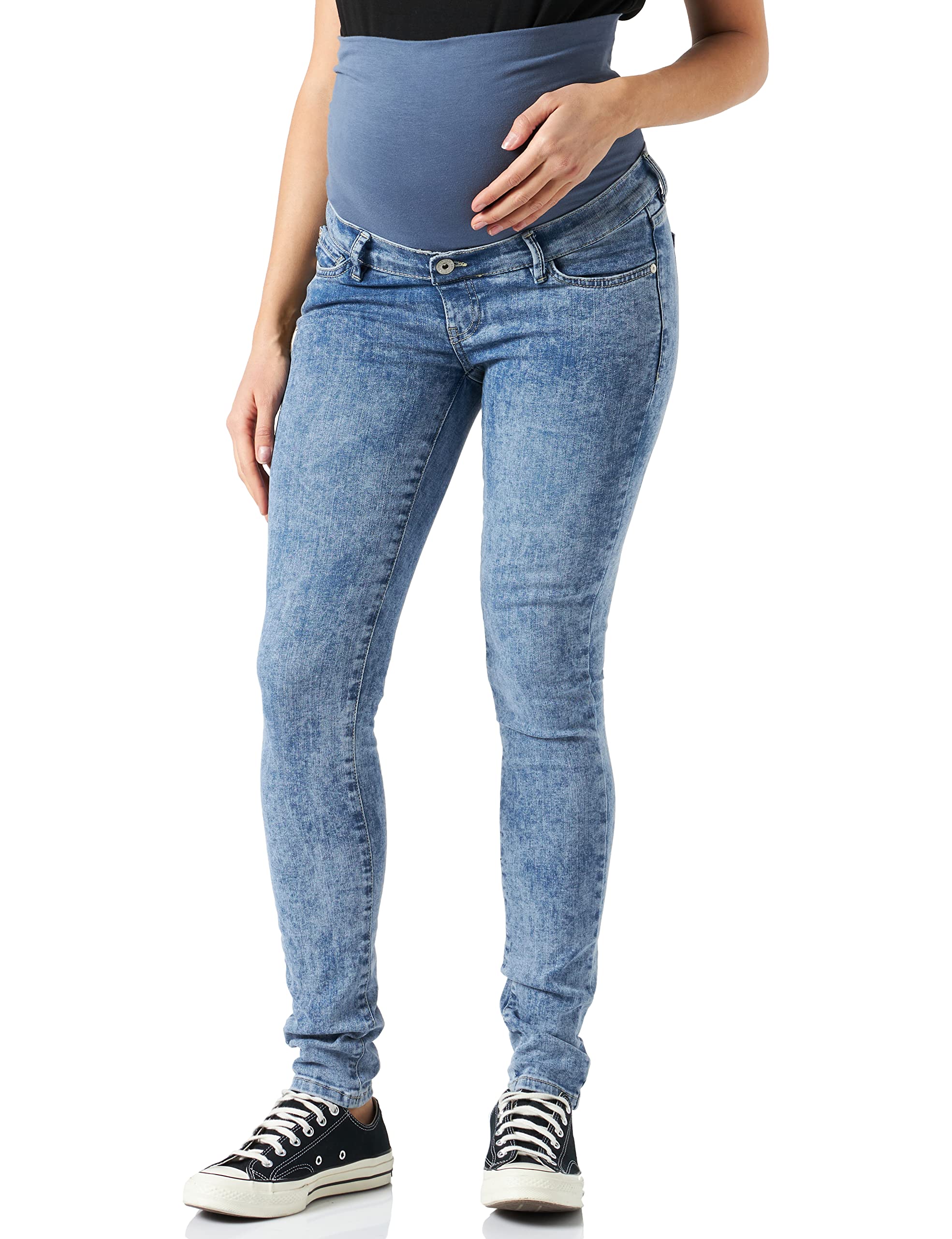 SUPERMOMWomen's Jeans Otb Acid Blue Maternity Jeans
