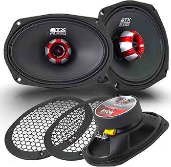 Amazon.com: STX Audio X69.2B 6x9 Midrange Speaker, 950 Watts Max
