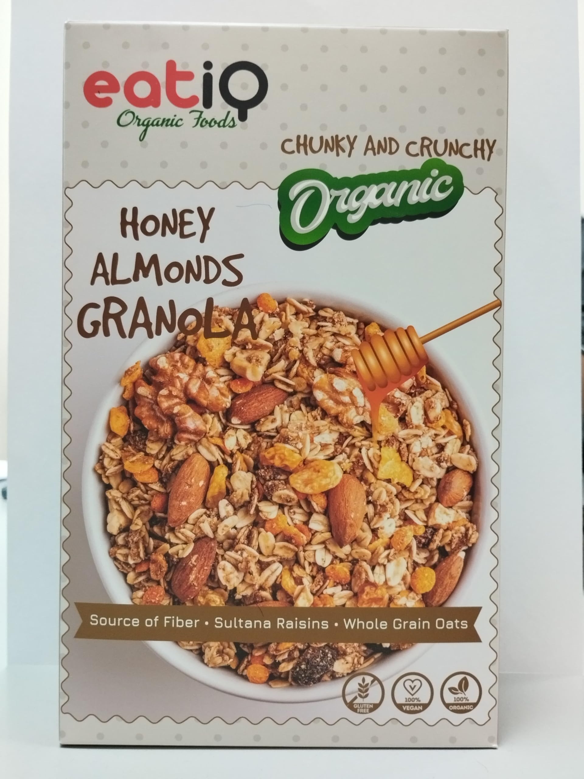 Eatiq Organic Foods CRUNCHY HONEY ALMOND GRANOLA 320G