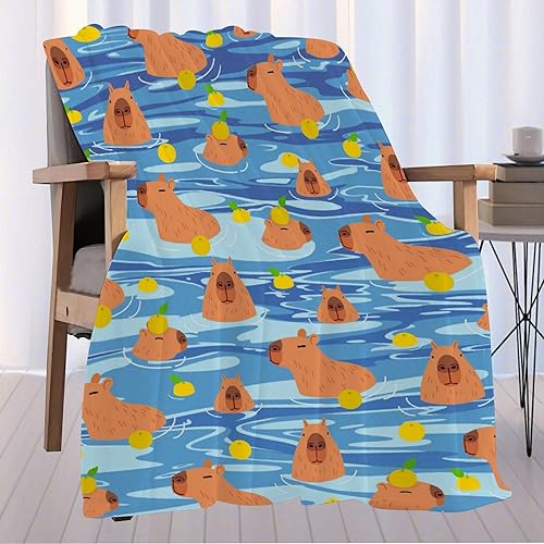 Miniatura 2 de Capybara Anatomy - Manta de franela de felpa acogedora y cálida para cama y sala de estar, regalos para amantes de Capybara para Halloween, Navidad,