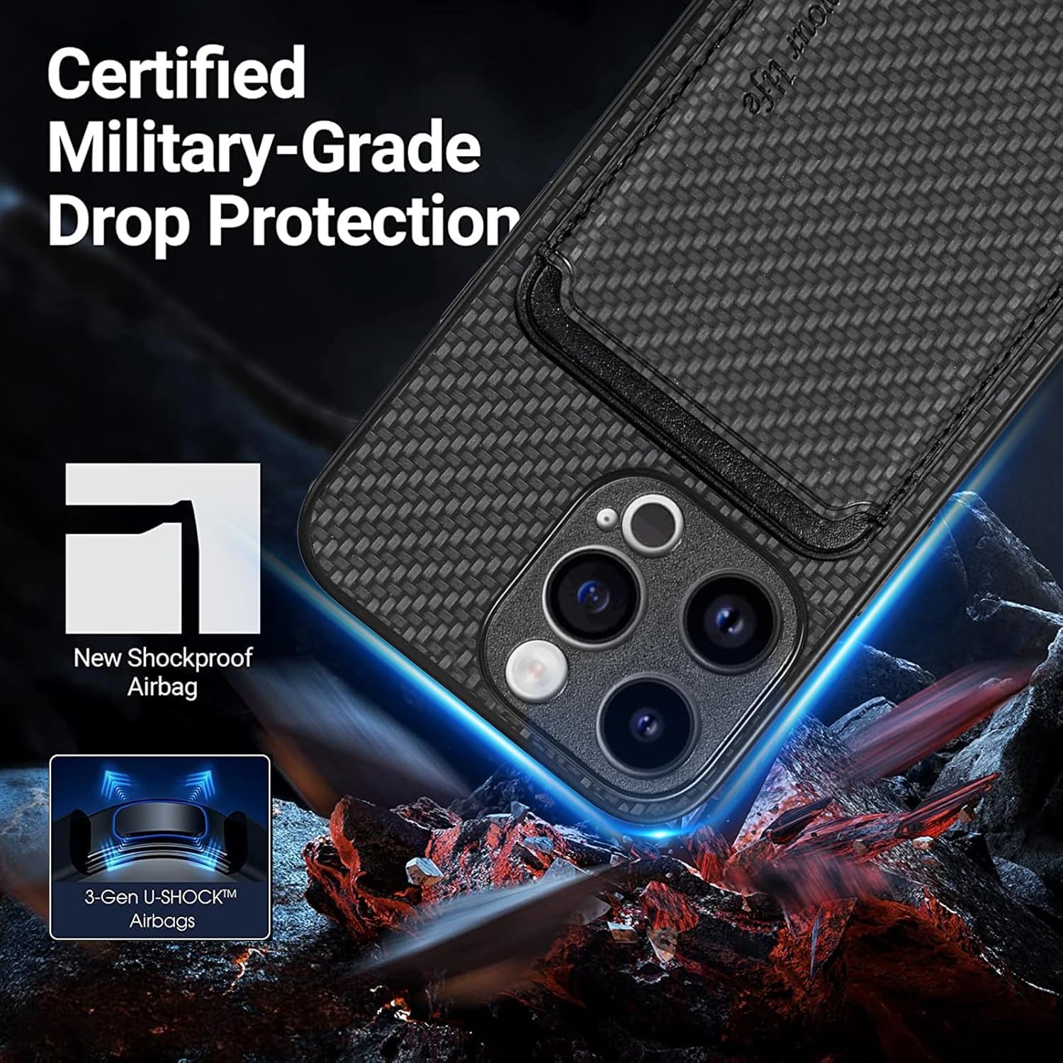 Falcon Magsafe Magnetic Wallet Card Holder - IPhone 17 - Aviation - View #3