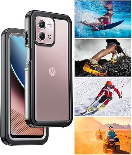 Miniatura 4 de Zeking Funda para Moto G Stylus 5G (2023), resistente al agua con protector de pantalla integrado IP68 bajo el agua resistente a los arañazos 360 de
