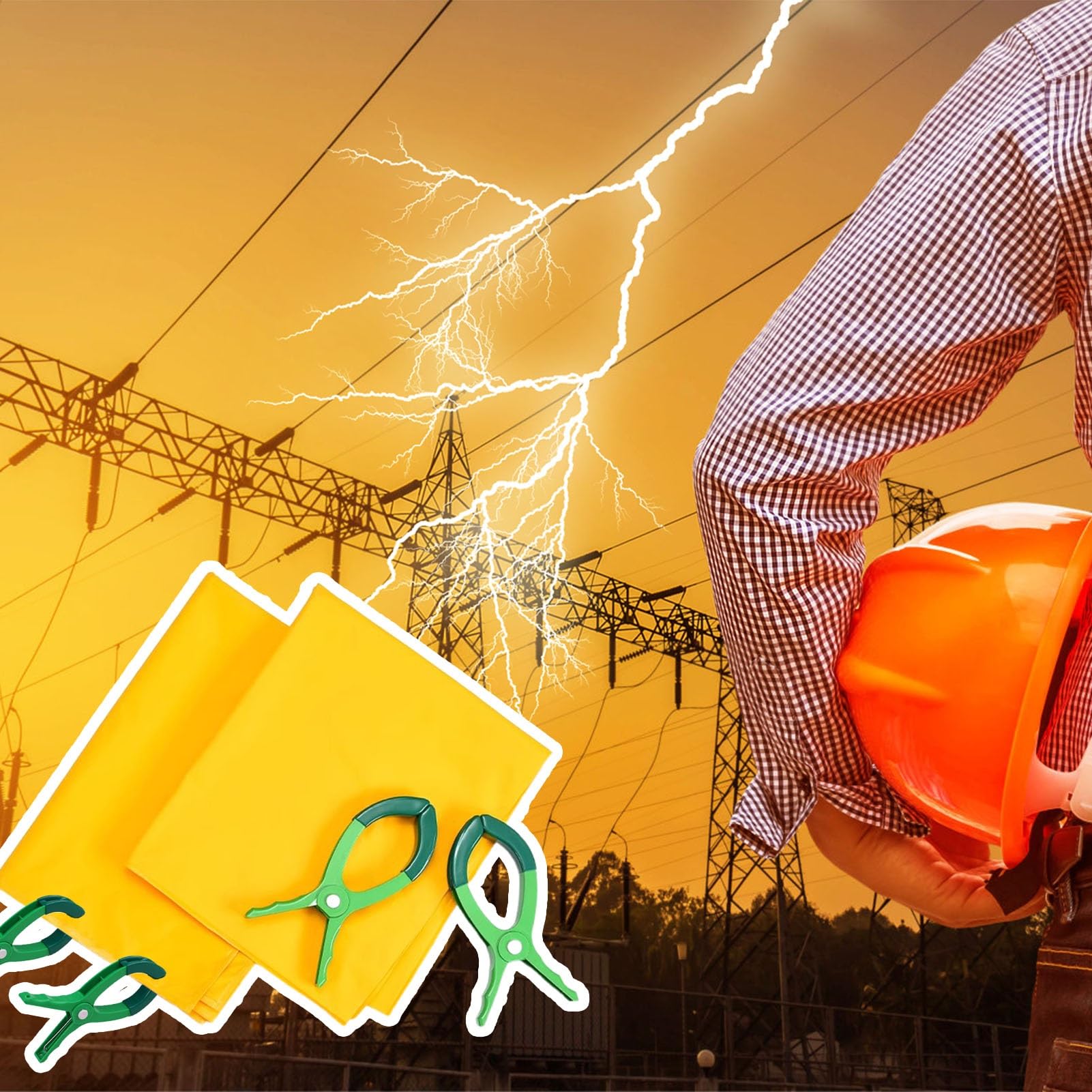 Mantas aislantes para eléctricos de 0.4KV previene descargas de alta tensión con doble capa